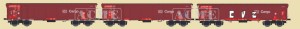 Zestaw 3 wagonów typu Tamns 895 DB Cargo z graffiti (Set C) ep. V-VI H0-1:87, ACME 45198
