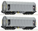Zestaw 2 wagony plandekowe Shimmns H0-1:87 CD ep. V-VI, Roco 6600144