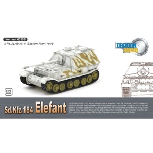 Niemiecki czołg Sd.Kfz.184 ELEFANT s.Pz.Jg.Abt.614 (zlozony model-Die cast) POLSKA 1945 r. w 1:72, Dragon 60356, NA ZAMÓWIENIE