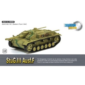 Niemiecki czołg StuG.III Ausf.F (StuG.Abt.191) (zlozony model-Die cast) Eastern Front 1942 r. w 1:72, Dragon 60536