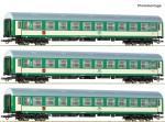 Zestaw 3 wagonów osobowych 2 kl. (Reisezugwagen) „Telimena“ H0-1:87 PKP ep. V, Roco 6200229, ZAPOWIEDŹ