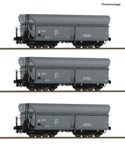 Zestaw 3 wagonów samowyładowczych Wap H0-1:87 PKP ep. IV, Roco 6600324, ZAPOWIEDŹ
