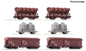 Zestaw 6 wagonów towarowych (Display) H0-1:87 DB ep. IV, Roco 6600329, ZAPOWIEDŹ