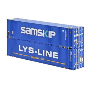 Zestaw 2 kontenera SAMSKIP i LYS-LINE (45-stopowe) H0-1:87, ACME 95044, NA ZAMÓWIENIE
