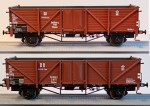 Zestaw 2 wagonów towarowych odkrytych typu Klagenfurt (Brit-US Zone Duisburg) H0-1:87 DR ep. IIIa, Exact-train EX20360, NA ZAMÓWIENIE