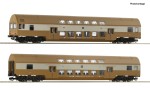 Zestaw 2 wagonów piętrowych 2 kl. (model DCC) TT-1:120 DR ep. IV, Roco 6280025, NA ZAMÓWIENIE