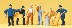 Pracownicy magazynu, Preiser 14016, figurki H0-1:87