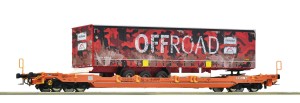Platforma typu Sdgnss/T5 z naczepem firmy Offroad H0-1:87 Wascosa ep. VI, Roco 6600179, NA ZAMÓWIENIE