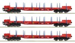 Zestaw 3 platform typu Rs H0-1:87 RCW (ÖBB) ep. VI, Roco 6600219, NA ZAMÓWIENIE