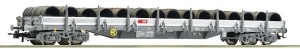 Platforma 4-osiowa typ Res (z rolkami drutu) H0-1:87 SBB ep. VI, Roco 76591