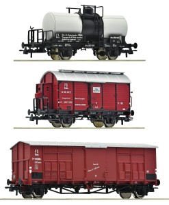 Zestaw 3 wagonów towarowych H0-1:87 FS ep. III, Roco 6600229, NA ZAMÓWIENIE