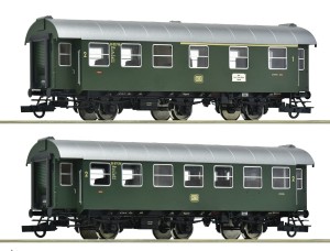 Zestaw 2 wagonów osobowych (Set 1-Umbauwagen, wagony 3-osiowe) H0-1:87 DB ep. III, Roco 6200123, NA ZAMÓWIENIE