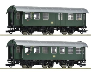 Zestaw 2 wagonów osobowych (Set 2-Umbauwagen, wagony 3-osiowe) H0-1:87 DB ep. III, Roco 6200124, NA ZAMÓWIENIE