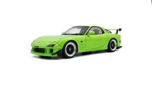 Mazda RX7 (FD3RS) 1999, metalik jasna zieleń (neon green) w 1:18, SOLIDO 1810606, NA ZAMÓWIENIE