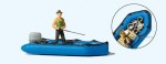 Wędkarz na pontonie, Preiser 10687, figurki H0-1:87, NA ZAMÓWIENIE