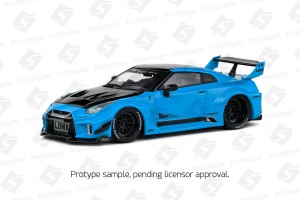 NISSAN GT-R (R35) Liberty Walk Body Kit 2019 rok (Blue/black) w 1:43, SOLIDO 4311209, NA ZAMÓWIENIE