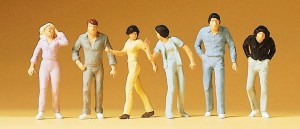 Przechodnie, Preiser 14001, figurki H0-1:87