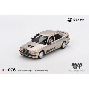 MERCEDES-BENZ 190 E 2.3-16#11 A.Senna 1984 Nurburgring Race of Champions w/Figure w 1:64, Mini GT 01076