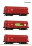 Zestaw 3 wagony plandekowe Shimmns TT-1:120 DB AG ep. VI, Roco 6680012, NA ZAMÓWIENIE