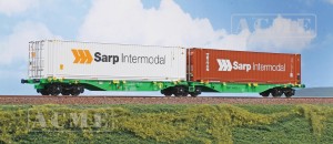 Wagon platforma kontenerowa Sggmrss 90’ z kontenerami 45* "Sarp Intermodal" H0-1:87 MFD Rail ep. V-VI, ACME 40492, NA ZAMÓWIENIE