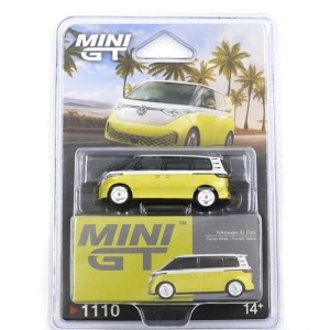 VOLKSWAGEN ID.BUZZ 2023 (Candy White/Pomelo Yellow) - Blister- w 1:64, Mini GT 01110-BL
