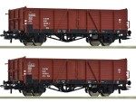 Zestaw 2 wagonów węglarek typu El-u „Villach“ H0-1:87 DR ep. IV, Roco 6600194, NA ZAMÓWIENIE
