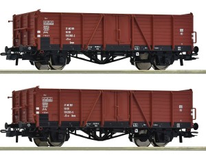 Zestaw 2 wagonów węglarek typu El-u „Villach“ H0-1:87 DR ep. IV, Roco 6600194, NA ZAMÓWIENIE