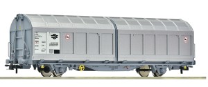 Wagon z przesuwnymi ścianami Hbbillns H0-1:87 MAV ep. V, Roco 6600107