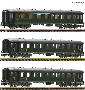 Zestaw 3 wagonów osobowych N-1:160 SNCF ep. III, Fleischmann 6260067, NA ZAMÓWIENIE