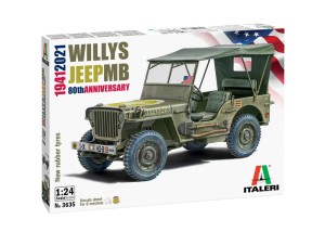 Willys Jeep MB 80th Anniversary (1941-2021) w 1:24, Italeri 3635, NA ZAMÓWIENIE