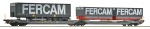 Wagon kieszeniowy podwójny typu Sdggmrs 738/T3000e H0-1:87 Hupac ep. VI, Roco 6600235, ZAPOWIEDŹ
