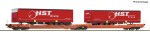 Wagon kieszeniowy podwójny typu Sdggmrs 738/T3000e H0-1:87 Wascosa ep. VI, Roco 6600260, ZAPOWIEDŹ
