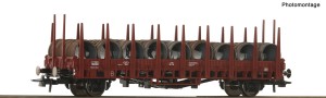 Platforma 2-osiowa typ Kbms 440 z ładunkiem H0-1:87 DB ep. IV, Roco 6600268, NA ZAMÓWIENIE