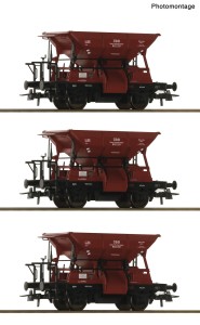 Zestaw 3 wagonów samowyładowczych Talbot H0-1:87 OBB ep. III-IV, Roco 6600283, NA ZAMÓWIENIE