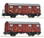 Zestaw 2 wagonów towarowych pocztowych H0-1:87 DBP ep. IV, Roco 6600248, NA ZAMÓWIENIE