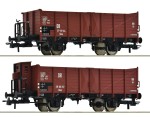 Zestaw 2 wagonów węglarek H0-1:87 DR ep. III, Roco 6600253, NA ZAMÓWIENIE