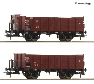 Zestaw 2 wagonów węglarek H0-1:87 DB ep. III, Roco 6600267, NA ZAMÓWIENIE