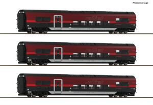 Zestaw 3 wagonów osobowych Railjet 2 (Set 2) w H0-1:87 ÖBB ep. VI, Roco 6200179, ZAPOWIEDŹ