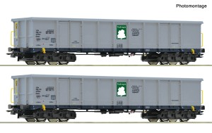 2 wagony towarowe Eanos z ładunkiem H0-1:87 Tankwagon (PKP) ep. VI, Roco 6600295, ZAPOWIEDŹ