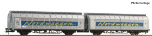 2 Wagony towarowe z przesuwnymi ścianami Himrrs H0-1:87 Nordwaggon ep. VI, Roco 6600311, ZAPOWIEDŹ