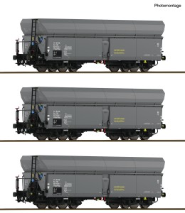 Zestaw 3 wagonów samowyładowczych  Fads/Wap H0-1:87 CSD ep. IV, Roco 6600325, ZAPOWIEDŹ