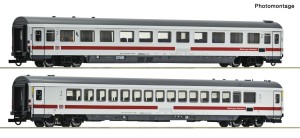 Zestaw 2 wagonów osobowych IC (55 lat InterCity w Niemczach, wagony pożegnalne, edycja jednorazowa, edycja limitowana, nadruk „Mach's gut, Intercity 1”), H0-1:87 DB AG ep. VI, Roco 6200358, ZAPOWIEDŹ