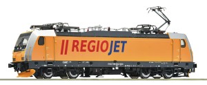 Elektrowóz 386 204-2 model z DCC i dźwiękiem w HO-1:87, Regiojet ep. VI, Roco 7510102, NA ZAMÓWIENIE, PROMOCJA 10/2026!!!