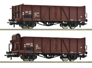 Zestaw 2 wagonów węglarek typu E „Villach“ H0-1:87 OBB ep. IV, Roco 6600123, NA ZAMÓWIENIE, PROMOCJA 10/2026!!!