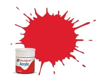 Humbrol-Acrylic-19 Red Gloss