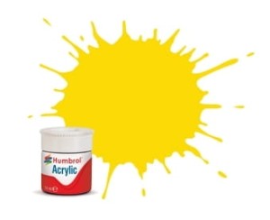 Farba Humbrol Acrylic 69 Yellow Gloss, AB0069