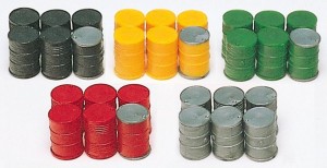 Beczki metalowe H0-1:87, Preiser 17101