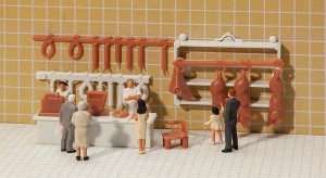 Wyposażenie sklepu mięsnego H0-1:87, Faller 180974