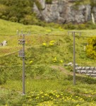 Słupy elektryczne H0-1:87, Faller 180928, 4 szt.