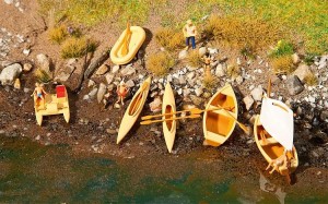 Łódki, kajaki, rowery wodne H0-1:87, Faller 130513